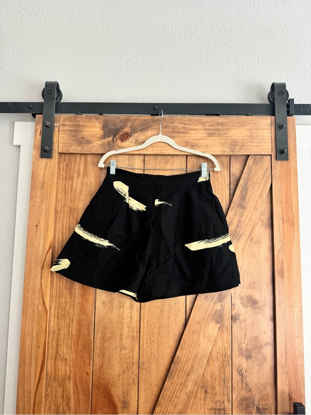 Joie Brushstroke Print Trouser Shorts 6